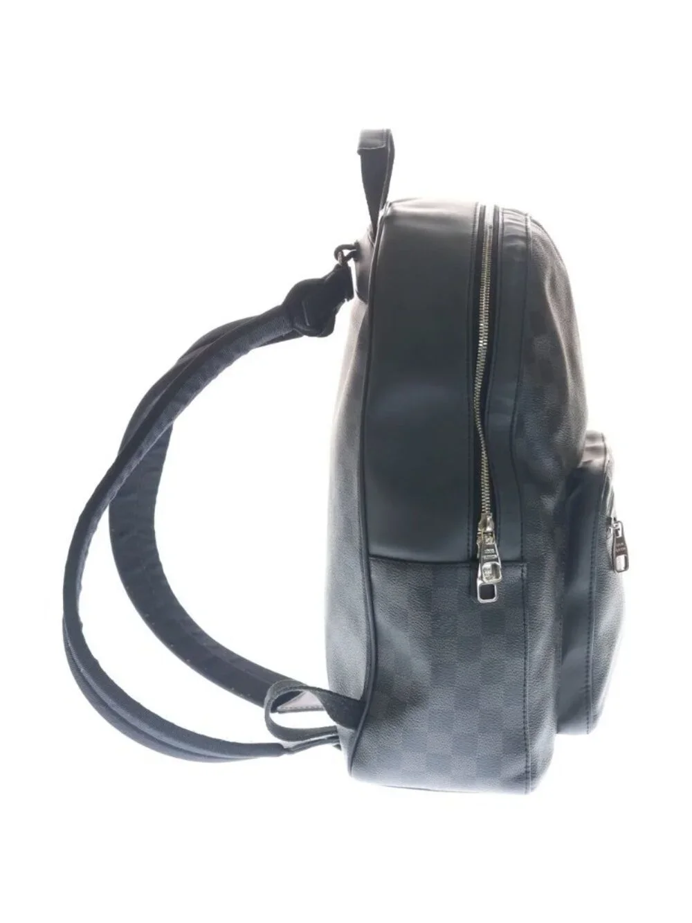 Louis Vuitton Damier Graphite Josh Backpack Black Leather Silver - Picture 3 of 6